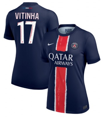 Paris Saint-Germain Vitinha #17 Primera Equipación Mujer 2024-25 Manga Corta